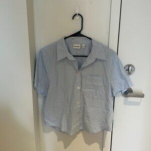 ARITZIA sunday best blue shirt